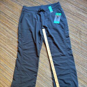 Kirkland Ladies Straight Leg Active Stretch Woven Pant Charcoal XL